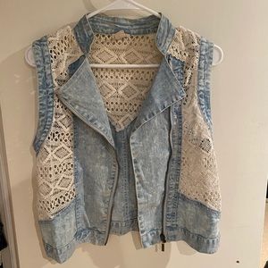 Jean knit vest